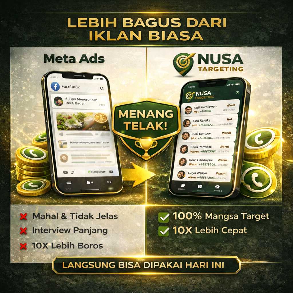 Perbandingan iklan vs NUSA TARGETING